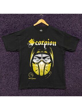 Scorpion Get Over Here Catchphrase Mortal Kombat T-Shirt XL